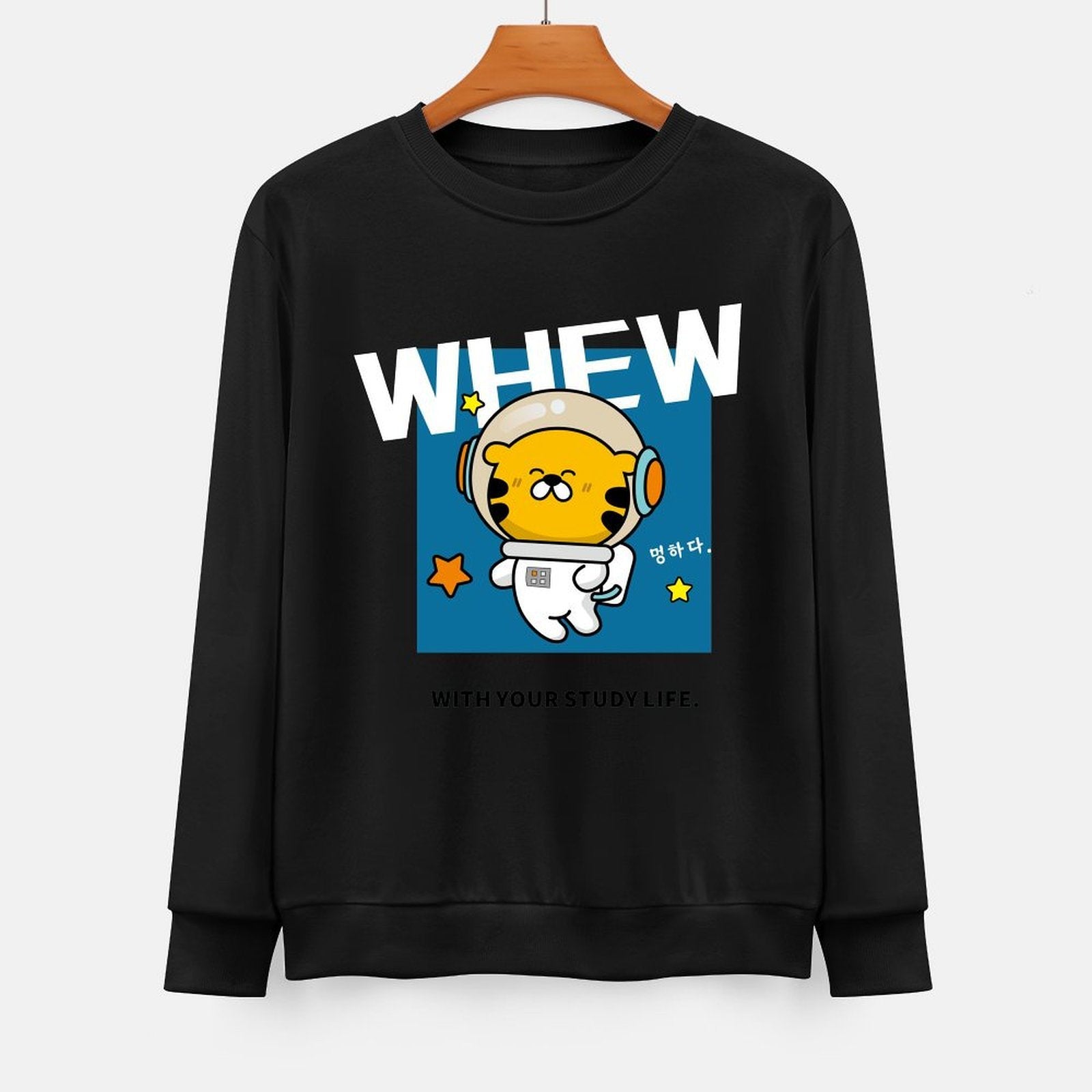 Front Patterned Long Sleeve TopStandard Vibrant Colors